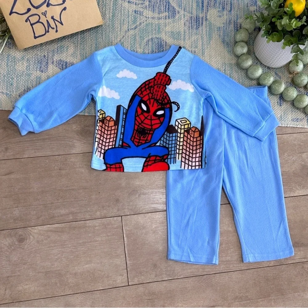 Blue Spider-Man Pajama Set